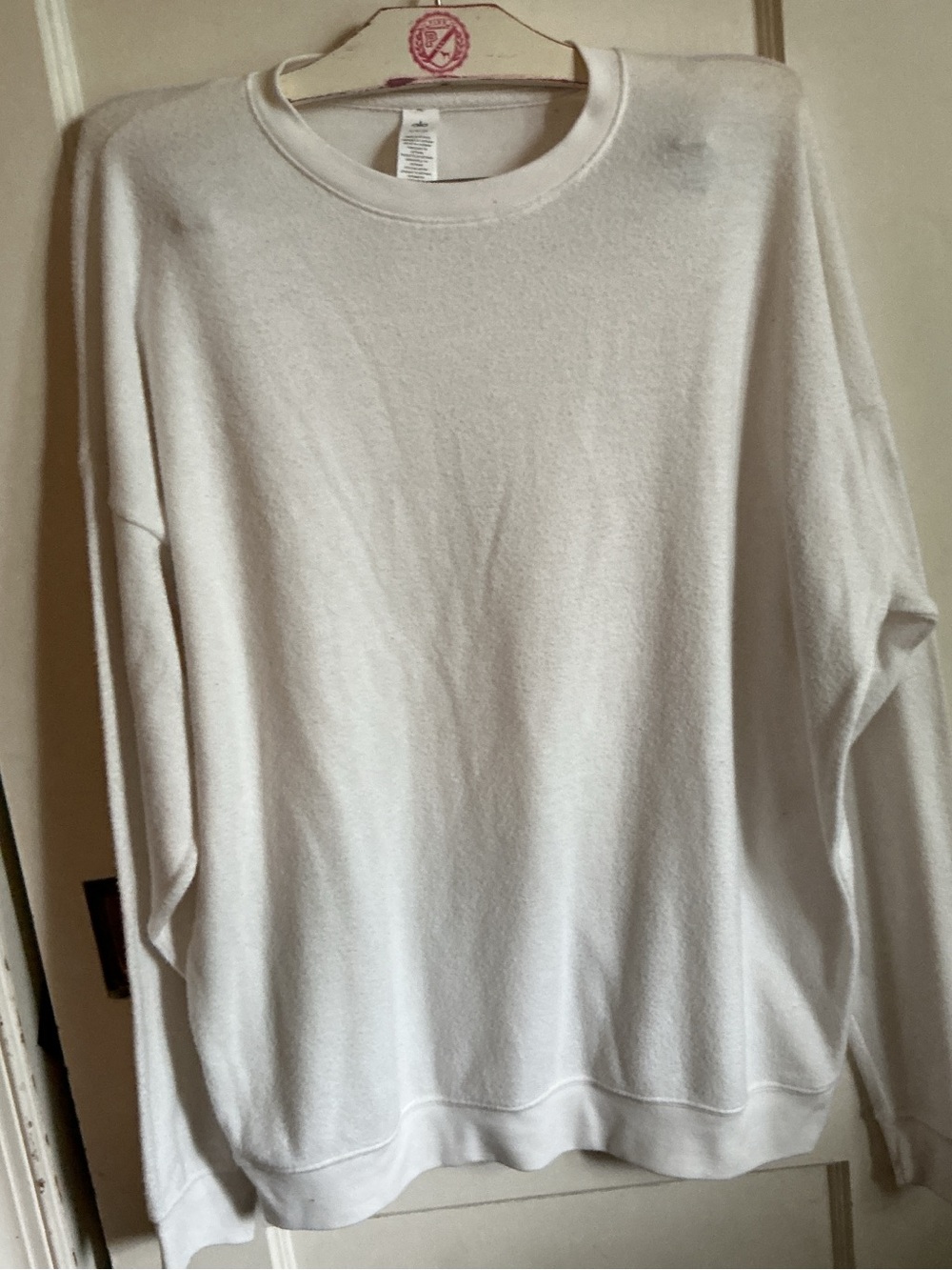 ALO Yoga White Crewneck Sweater